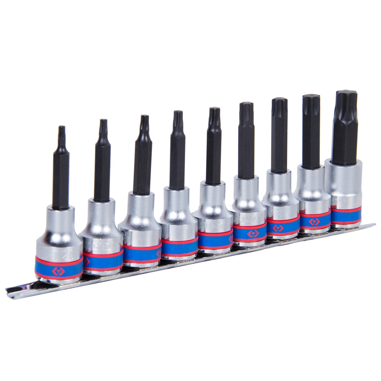 Набор торцевых насадок 1/2'', Torx, Т20-Т60 мм, L = 80 мм, 9 предметов KING TONY 4119PR10 купить по цене 3 520 ₽ в интернет магазине ТЕХСАД