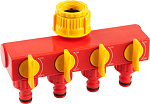GRINDA 3/4'' х 1'', ударопрочная пластмасса, распределитель четырехканальный 8-426314_z01 купить по цене 850 ₽ в интернет магазине ТЕХСАД