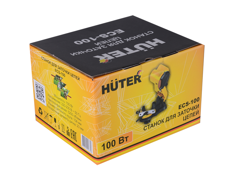 Станок для заточки цепей HUTER ECS-100 купить по цене 3&nbsp;890 ₽ в интернет магазине ТЕХСАД