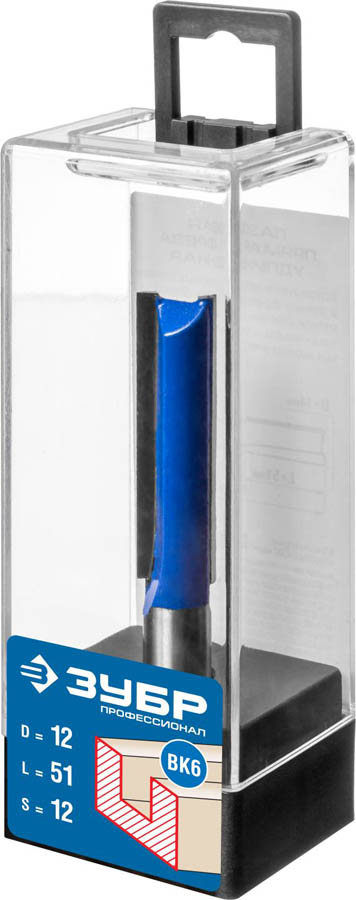 ЗУБР 12 x 51 мм, хвостовик 12 мм, фреза пазовая прямая, удлиненная 28754-12-51 Профессионал ЗУБР 12 x 51 мм, хвостовик 12 мм, фреза пазовая прямая, удлиненная 28754-12-51 Профессионал купить по цене 970 ₽ в интернет магазине ТЕХСАД