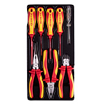 Набор диэлектрического инструмента, ложемент, 8 предметов KING TONY 9-40618GP купить по цене 9 310 ₽ в интернет магазине ТЕХСАД