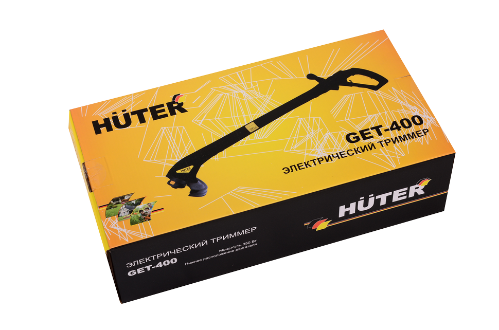 Электротриммер HUTER GET-400 купить по цене 2 490 ₽ в интернет магазине ТЕХСАД