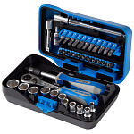 Набор торцевых головок с принадлежностями серии ''АТОМ'', 1/4'', шестигранные, 5-14 мм, 39 предметов KING TONY 2539MR-AM купить по цене 7 410 ₽ в интернет магазине ТЕХСАД