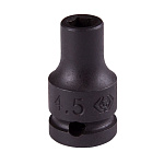 Головка торцевая ударная шестигранная 1/4'', 4,5 мм KING TONY 253545M купить по цене 140 ₽ в интернет магазине ТЕХСАД