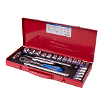 Набор торцевых головок с принадлежностями 1/2'', шестигранные, 10-32 мм, 23 предмета KING TONY 4528MR90 купить по цене 12 050 ₽ в интернет магазине ТЕХСАД