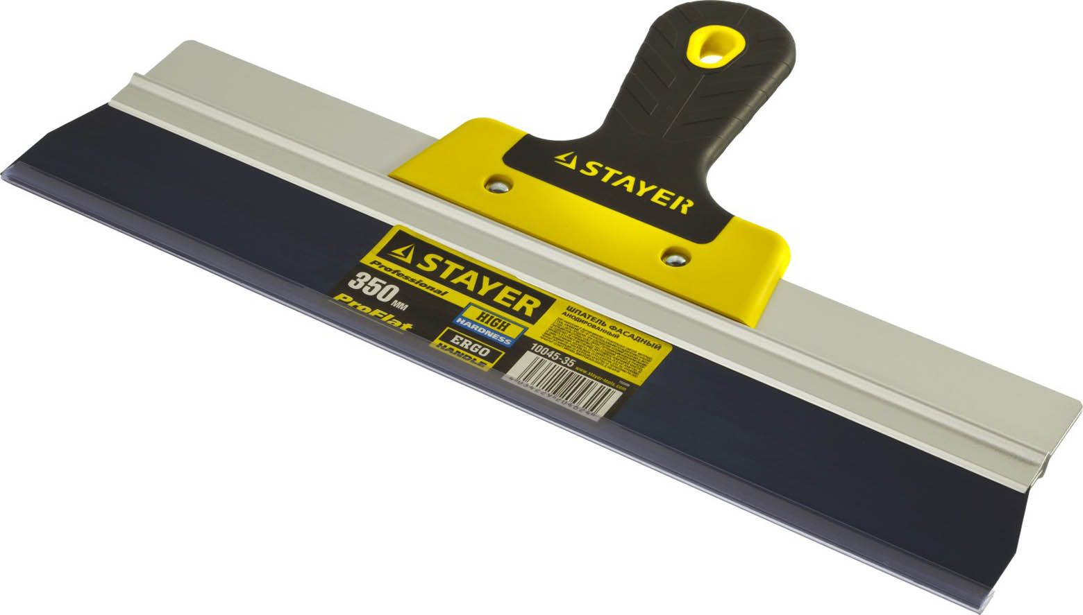 STAYER фасадный, 350 мм, анодированный, двухкомпонентная рукоятка, шпатель фасадный 10045-35 купить по цене 720 ₽ в интернет магазине ТЕХСАД