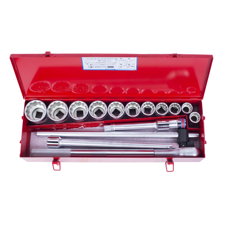 Набор торцевых головок с принадлежностями 3/4'', двенадцатигранные, 7/8''-2'', 16 предметов KING TONY 6016SR купить по цене 27 000 ₽ в интернет магазине ТЕХСАД