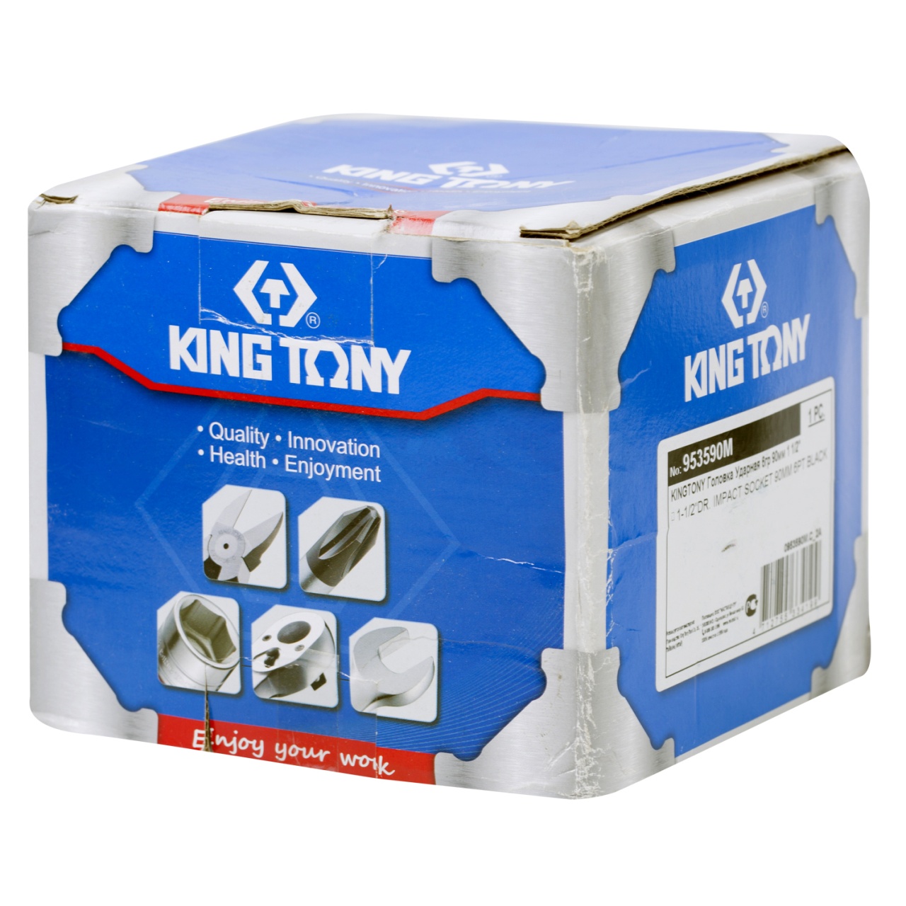 Головка торцевая ударная шестигранная 1-1/2'', 90 мм KING TONY 953590M купить по цене 12 850 ₽ в интернет магазине ТЕХСАД