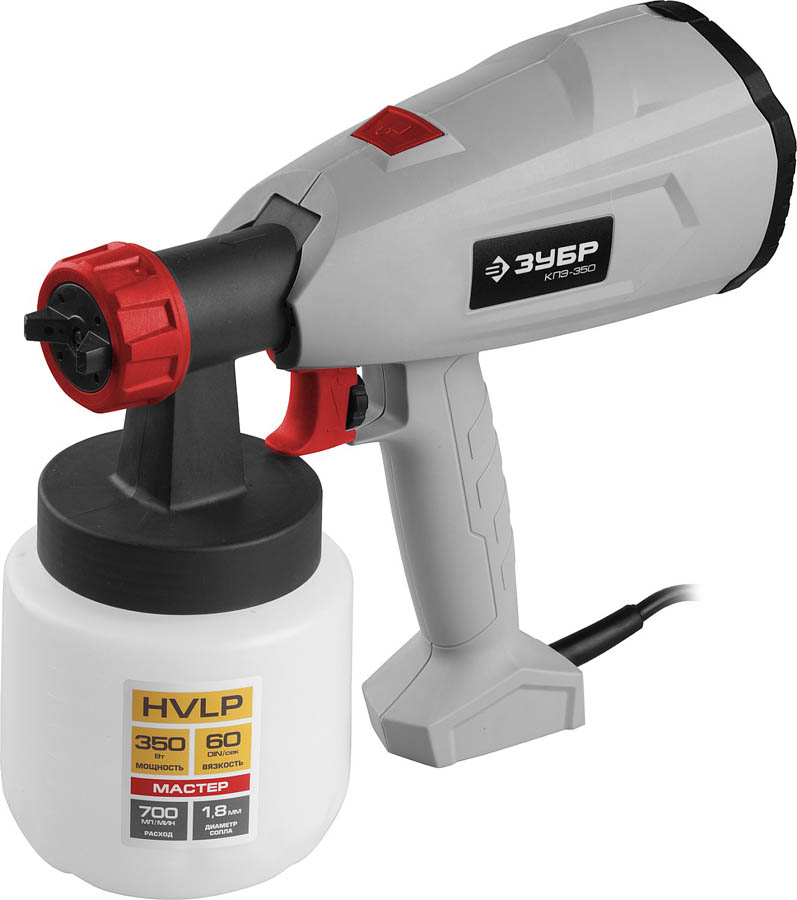 ЗУБР 350 Вт, компрессорный, HVLP, краскопульт электрический КПЭ-350 Мастер ЗУБР 350 Вт, компрессорный, HVLP, краскопульт электрический КПЭ-350 Мастер купить по цене 3 810 ₽ в интернет магазине ТЕХСАД