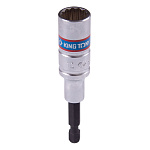 Головка для шуруповерта двенадцатигранная 1/4'', 12 мм, L = 80 мм KING TONY 76B812M купить по цене 460 ₽ в интернет магазине ТЕХСАД