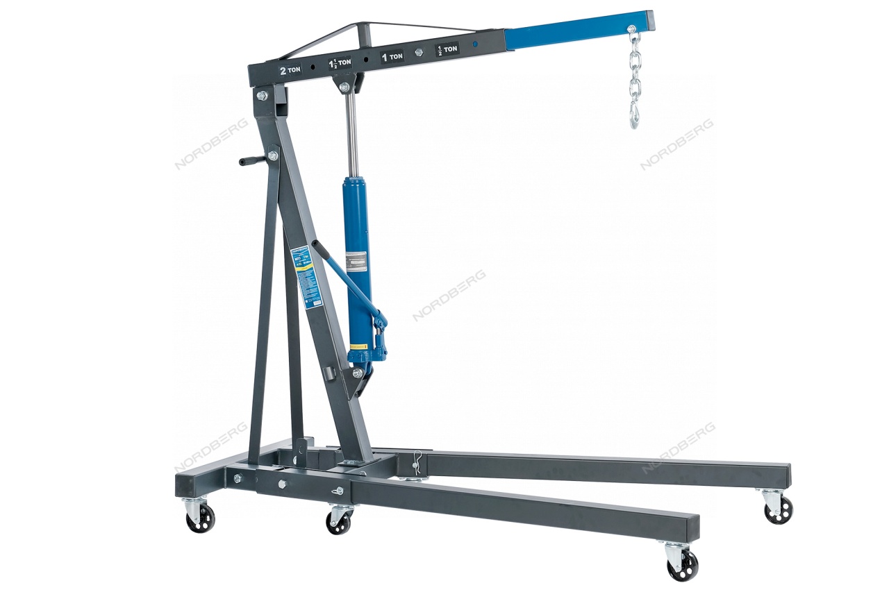 Кран гидравлический 2 т, складной NORDBERG N3721 купить по цене 35&nbsp;017 ₽ в интернет магазине ТЕХСАД