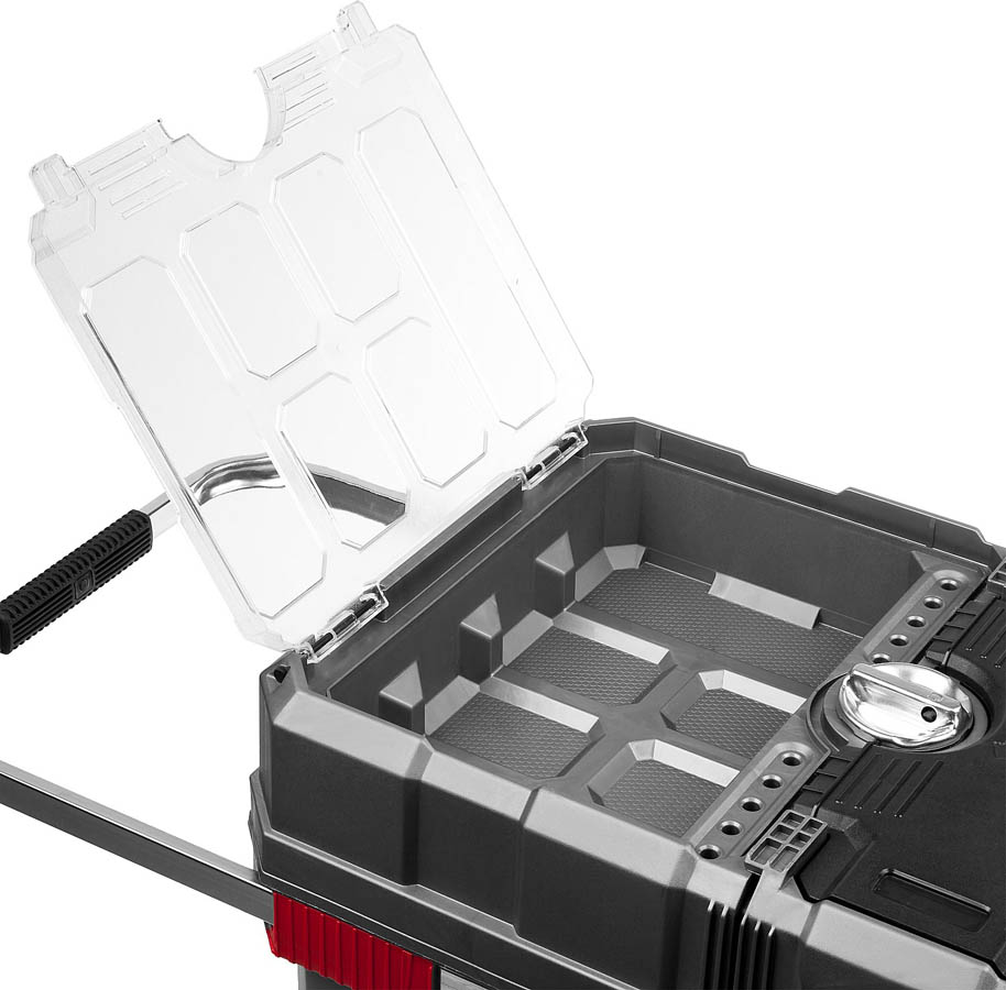 ЗУБР 616 х 378 х 415 мм (24''), пластиковый, ящик-тележка для инструментов МЕГА-БОКС 38133-24 Профессионал купить по цене 14&nbsp;270 ₽ в интернет магазине ТЕХСАД