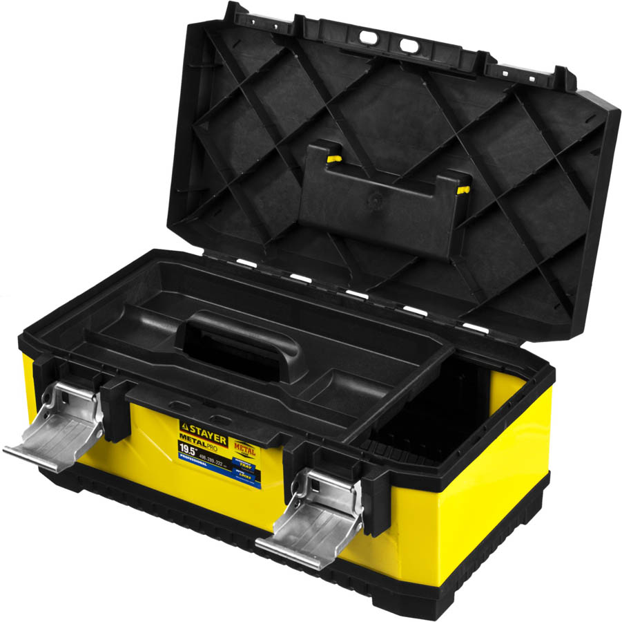 STAYER 498 х 289 х 222 мм (19.5''), металлический, ящик для инструментов METALPro 2-38011-18_z01 Professional купить по цене 2 970 ₽ в интернет магазине ТЕХСАД