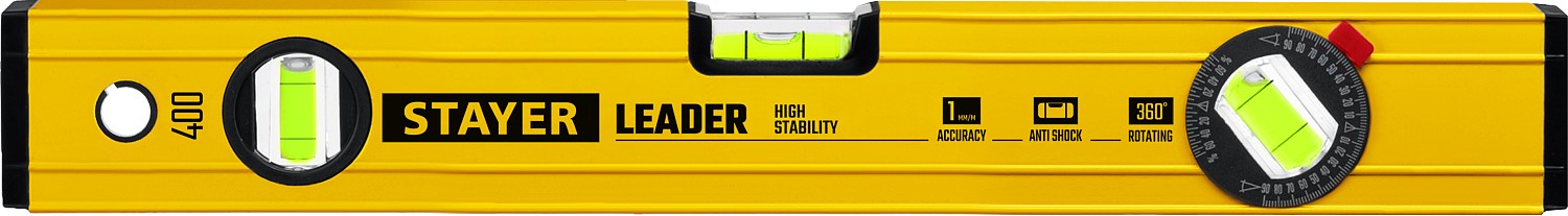 STAYER 400 мм, уровень строительный фрезерованный LEADER 3466-040_z01 купить по цене 600 ₽ в интернет магазине ТЕХСАД