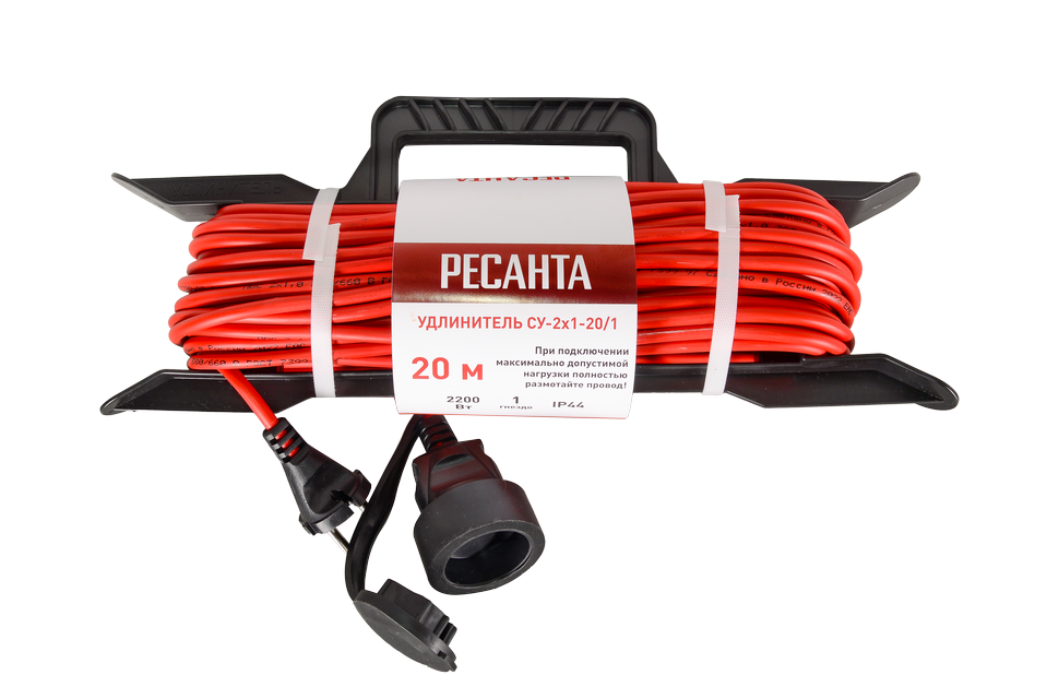 Удлинитель силовой на раме Ресанта СУ-2х1-20/1 (IP44) купить по цене 1 340 ₽ в интернет магазине ТЕХСАД