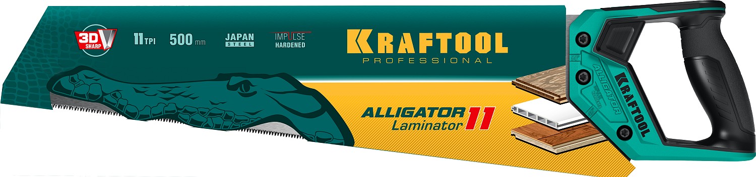 KRAFTOOL 11 TPI, 500 мм, ножовка по ламинату Alligator Laminator 11 15207 KRAFTOOL 11 TPI, 500 мм, ножовка по ламинату Alligator Laminator 11 15207 купить по цене 990 ₽ в интернет магазине ТЕХСАД