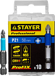 STAYER PZ1, 50 мм, 10 шт., биты ProFix Pozidriv 26223-1-50-10_z01 купить по цене 99 ₽ в интернет магазине ТЕХСАД