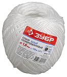 ЗУБР 130 м,  1.6 мм, 22 кгс, 1.0 ктекс, белый, шпагат полипропиленовый 50100-130 купить по цене 109 ₽ в интернет магазине ТЕХСАД