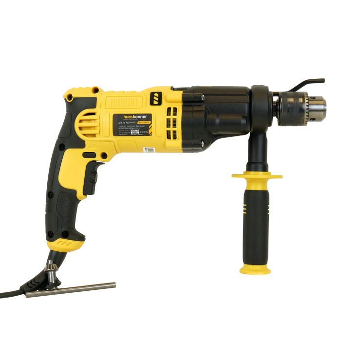 Дрель ударная  двухскоростная Hanskonner HID21100DS купить по цене 7&nbsp;990 ₽ в интернет магазине ТЕХСАД