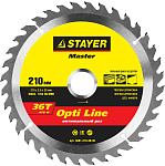 STAYER Ø 210 x 30 мм, 36T, диск пильный по дереву 3681-210-30-36 купить по цене 638 ₽ в интернет магазине ТЕХСАД