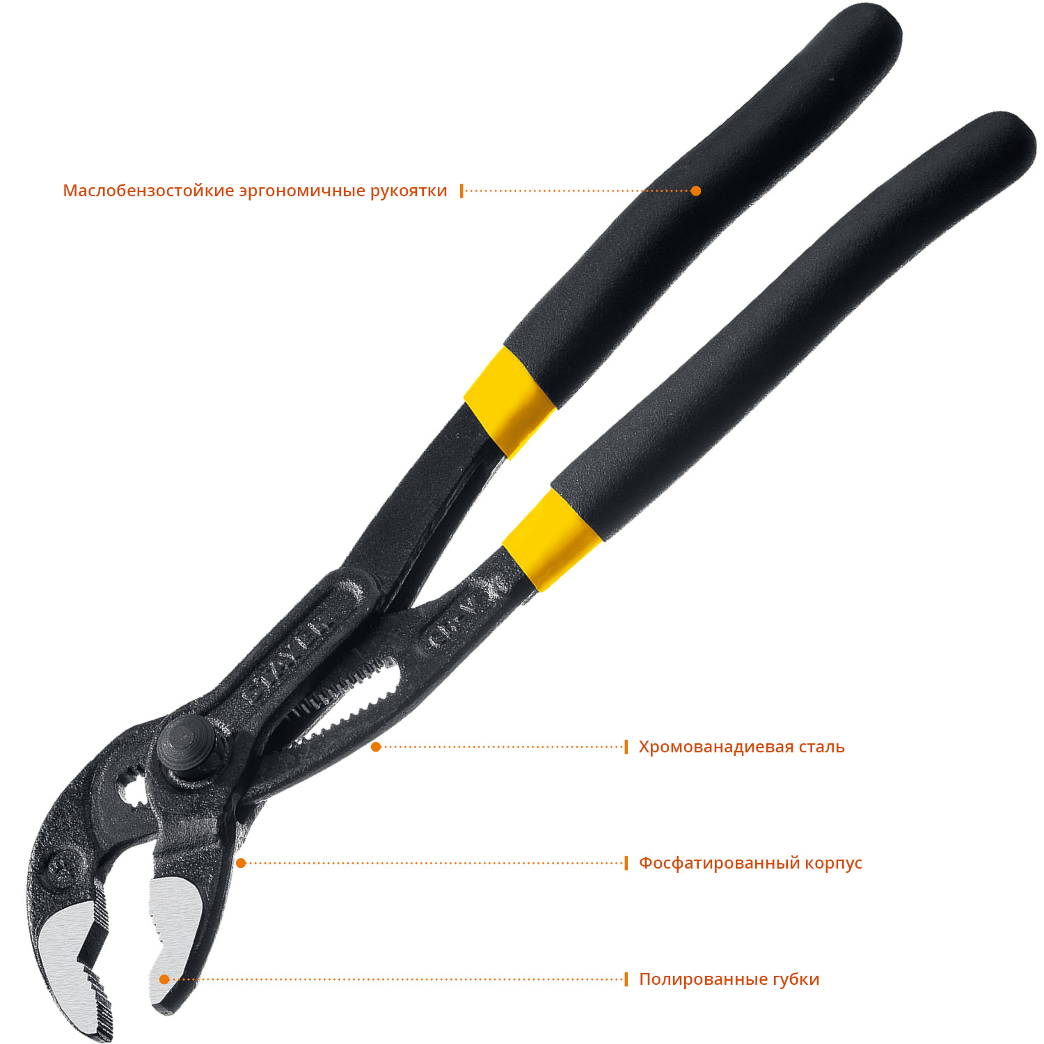 STAYER 250 мм, клещи переставные OMEGA 2239_z02 Professional купить по цене 830 ₽ в интернет магазине ТЕХСАД