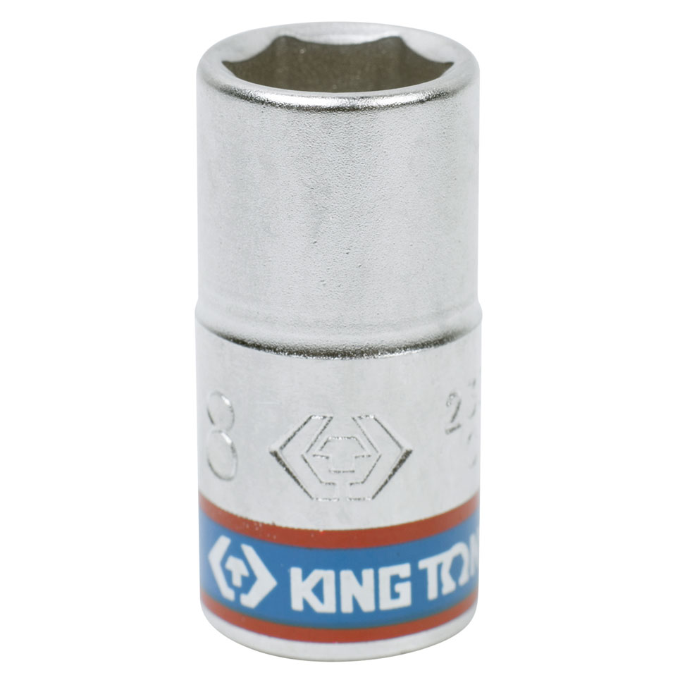 Головка торцевая стандартная шестигранная 1/4'', 8 мм KING TONY 233508M купить по цене 90 ₽ в интернет магазине ТЕХСАД