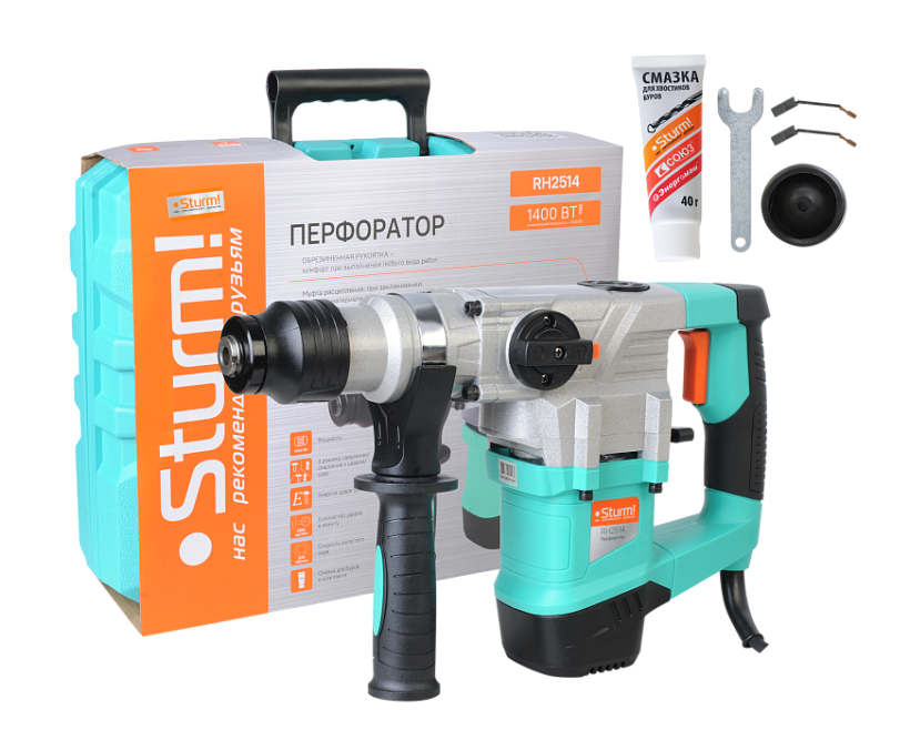 Перфоратор SDS Plus Sturm! RH2514 купить по цене 10 990 ₽ в интернет магазине ТЕХСАД