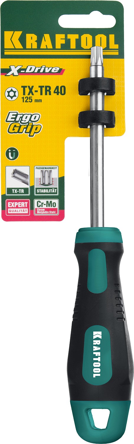 KRAFTOOL TX HOLE 40х125 мм, отвертка слесарная 250077-40-125 купить по цене 500 ₽ в интернет магазине ТЕХСАД