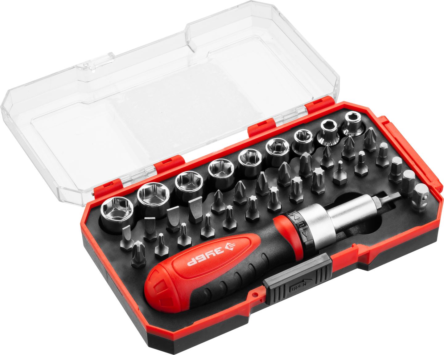 ЗУБР 38 шт, отвертка реверсивная с насадками 25165-H38 Мастер купить по цене 1 145 ₽ в интернет магазине ТЕХСАД