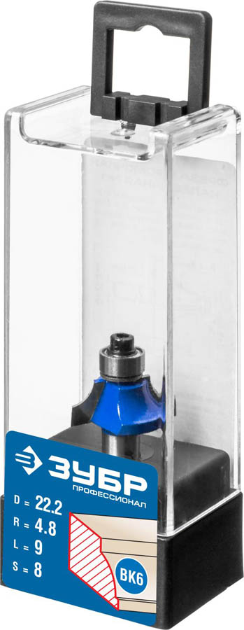 ЗУБР 22.2 x 9 мм, радиус 4.8 мм, фреза кромочная калевочная №1 28700-22.2 Профессионал ЗУБР 22.2 x 9 мм, радиус 4.8 мм, фреза кромочная калевочная №1 28700-22.2 Профессионал купить по цене 660 ₽ в интернет магазине ТЕХСАД