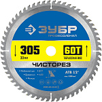ЗУБР 305 х 30 мм, 60Т, диск пильный по дереву Чисторез 36905-305-30-60_z01 Профессионал купить по цене 2 720 ₽ в интернет магазине ТЕХСАД