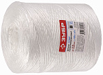 ЗУБР 400 м,  2.0 мм, 22 кгс, 1.6 ктекс, белый, шпагат полипропиленовый 50100-400 купить по цене 420 ₽ в интернет магазине ТЕХСАД