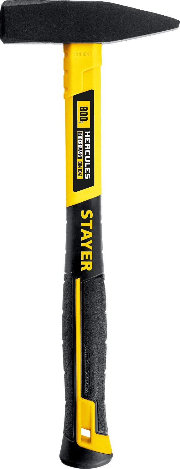 STAYER 800 г, с фиберглассовой рукояткой, молоток слесарный Hercules 20050-08_z02 купить по цене 840 ₽ в интернет магазине ТЕХСАД