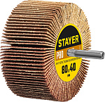 STAYER P80, 60х30 мм, круг шлифовальный лепестковый на шпильке 36609-080 купить по цене 370 ₽ в интернет магазине ТЕХСАД