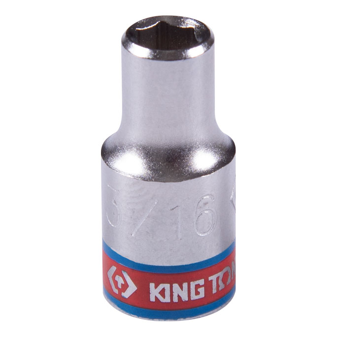 Головка торцевая стандартная шестигранная 1/4'', 3/16'', дюймовая KING TONY 233506S купить по цене 90 ₽ в интернет магазине ТЕХСАД