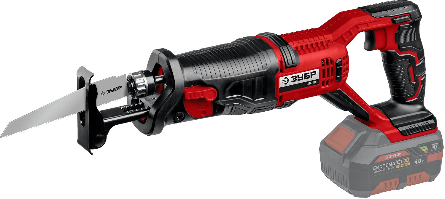 ЗУБР 18В, без АКБ, в коробке, пила сабельная СПЛ-185 Мастер купить по цене 6&nbsp;340 ₽ в интернет магазине ТЕХСАД