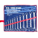 Набор накидных ключей, 6-32 мм 12 предметов KING TONY 1C12MR купить по цене 11 400 ₽ в интернет магазине ТЕХСАД