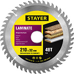 STAYER Ø 210 x 32 мм, 48 T, пильный диск по ламинату 3684-210-32-48 купить по цене 408 ₽ в интернет магазине ТЕХСАД