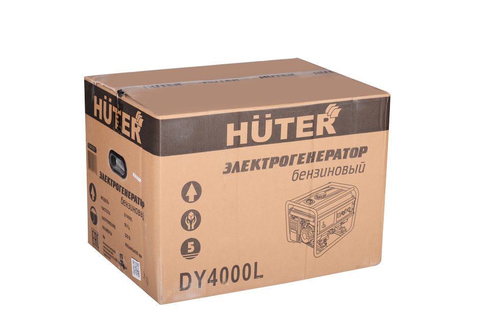 Портативный бензогенератор HUTER DY4000L купить по цене 22&nbsp;790 ₽ в интернет магазине ТЕХСАД