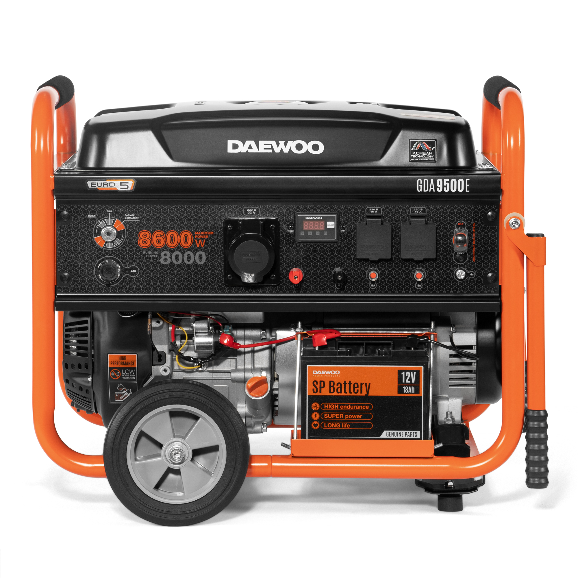 Бензиновый генератор DAEWOO GDA 9500E Бензиновый генератор DAEWOO GDA 9500E купить по цене 119 990 ₽ в интернет магазине ТЕХСАД