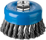ЗУБР Ø 100 мм, проволока 0.5 мм, щетка чашечная для УШМ 35275-100_z02 купить по цене 1 350 ₽ в интернет магазине ТЕХСАД