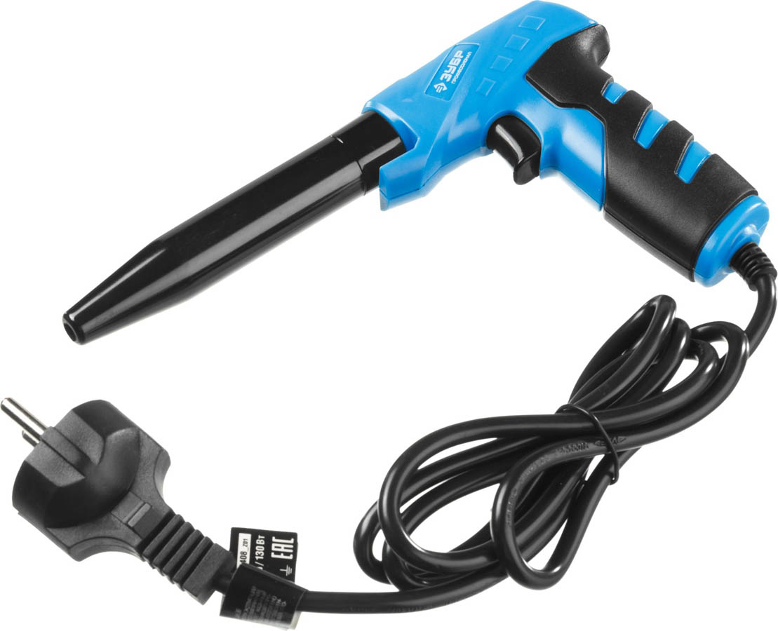 ЗУБР 30/130 Вт, 220 В, конус, электропаяльник пистолетного типа 55408_z01 Профессионал купить по цене 1 250 ₽ в интернет магазине ТЕХСАД