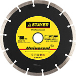 STAYER Ø 180х22.2 мм, алмазный, сегментный, круг отрезной для УШМ UNIVERSAL 3660-180_z01 Professional купить по цене 703 ₽ в интернет магазине ТЕХСАД