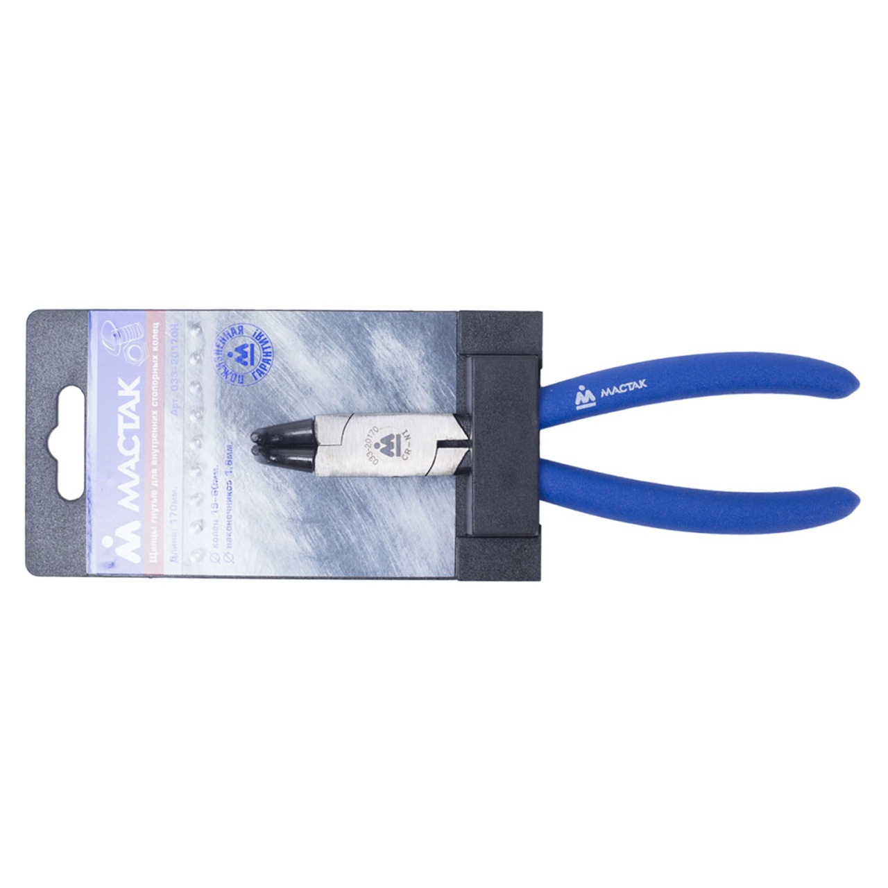 Съемник для стопорных колец 170 мм, загнутые, сжатие МАСТАК 033-20170H Съемник для стопорных колец 170 мм, загнутые, сжатие МАСТАК 033-20170H купить по цене 1 840 ₽ в интернет магазине ТЕХСАД