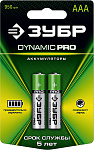 ЗУБР ААА, 2 шт на карточке, аккумулятор Ni-Mh ''DYNAMIC PRO'' 59271-2C_z01 купить по цене 196 ₽ в интернет магазине ТЕХСАД