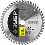 ЗУБР Ø 190 x 20 мм, 48T, диск пильный по дереву 36852-190-20-48 Профессионал купить по цене 774 ₽ в интернет магазине ТЕХСАД