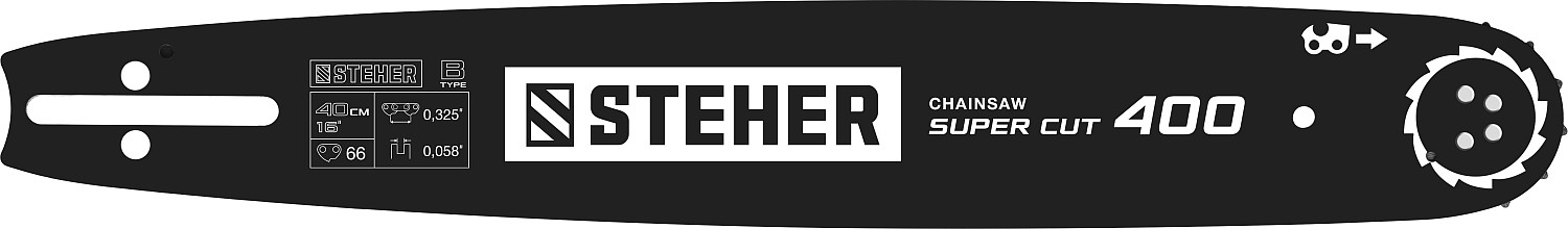 STEHER type B, шаг 0.325'', паз 1.5 мм, 40 см, шина для бензопилы 75202-40 STEHER type B, шаг 0.325'', паз 1.5 мм, 40 см, шина для бензопилы 75202-40 купить по цене 890 ₽ в интернет магазине ТЕХСАД