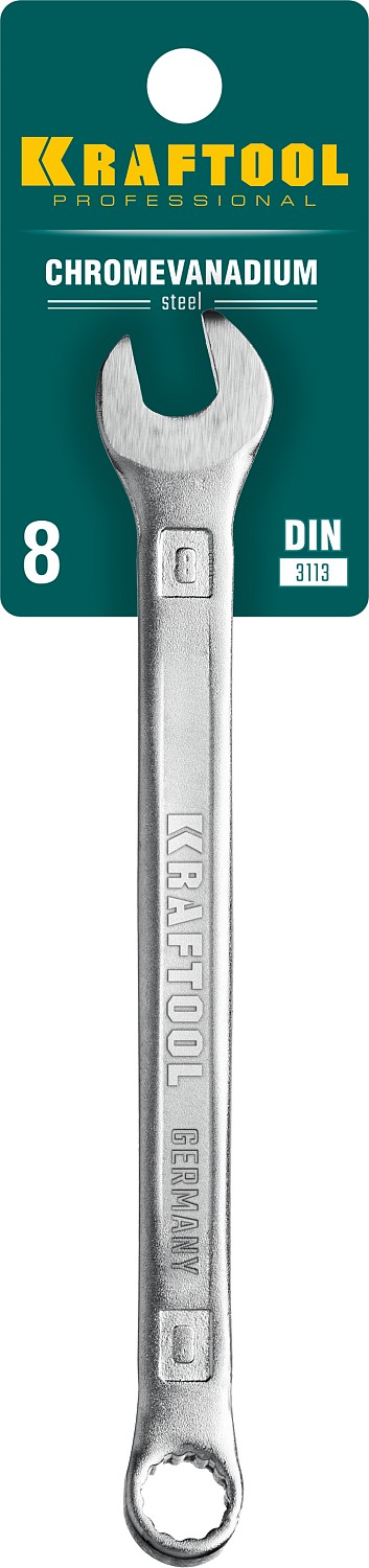 KRAFTOOL 8 мм, Cr-V сталь, хромированный, гаечный ключ комбинированный 27079-08 KRAFTOOL 8 мм, Cr-V сталь, хромированный, гаечный ключ комбинированный 27079-08 купить по цене 96 ₽ в интернет магазине ТЕХСАД