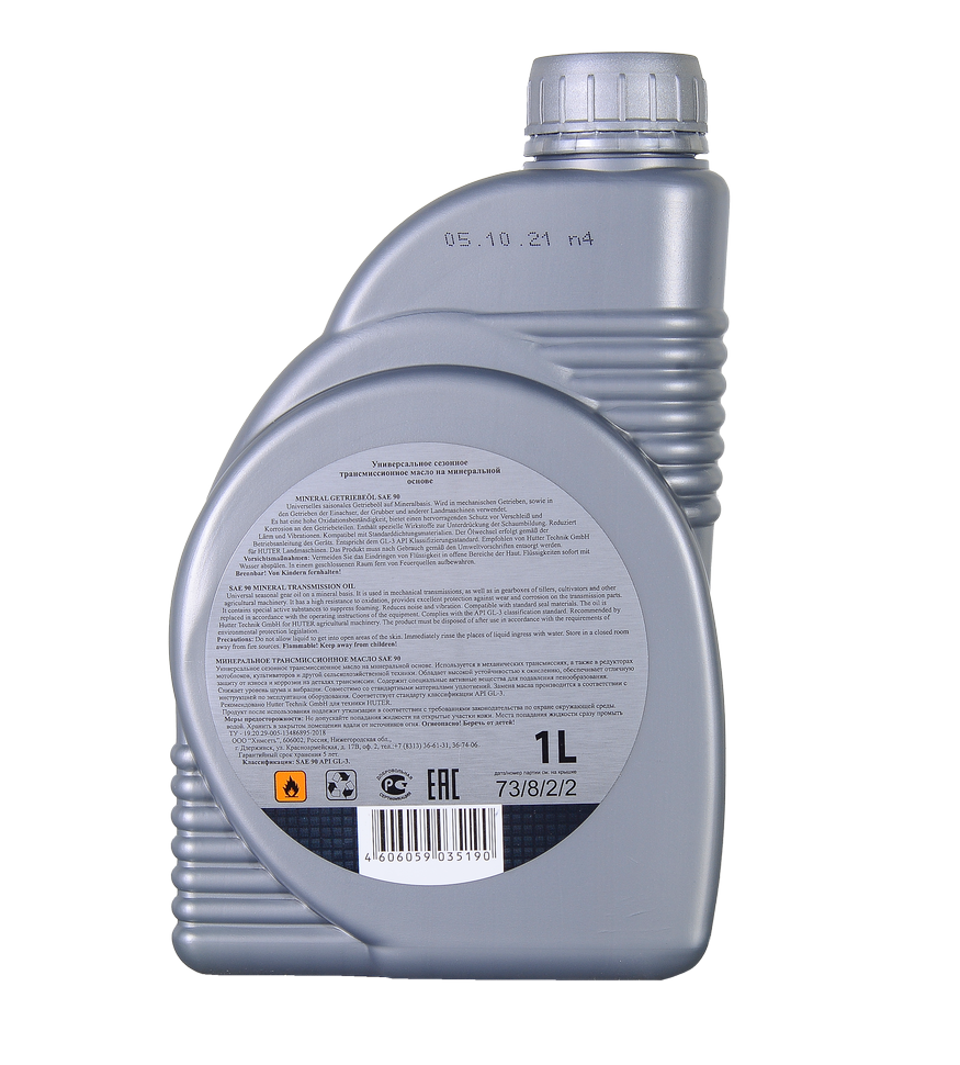 Масло трансмиссионное Huter SAE 90 купить по цене 450 ₽ в интернет магазине ТЕХСАД
