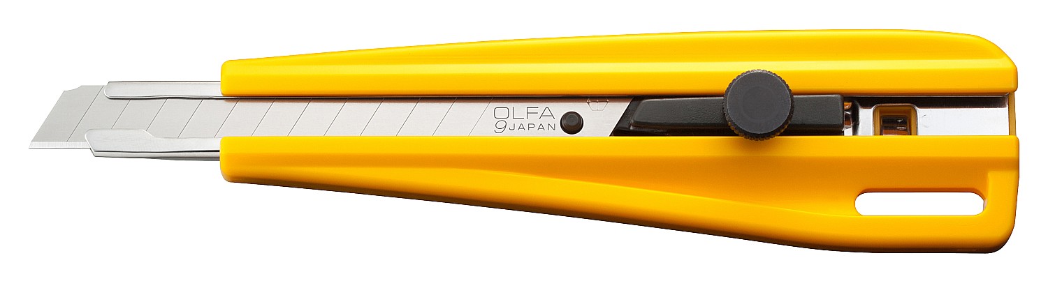 OLFA 9 мм, сегментированное лезвие, трещеточный фиксатор, нож OL-300 купить по цене 603 ₽ в интернет магазине ТЕХСАД